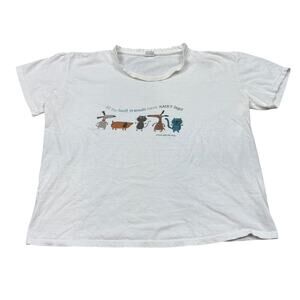 Vintage SPCA All My Friends Have Hairy Legs T Shirt Dogs Cats Women's Medium